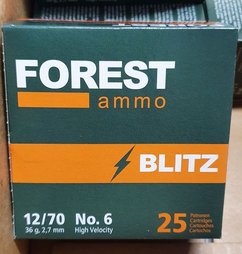 12/70 2,7mm 36g. HV  Forest Blitz 25 Schuß